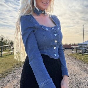Stylish Blue Denim blouse